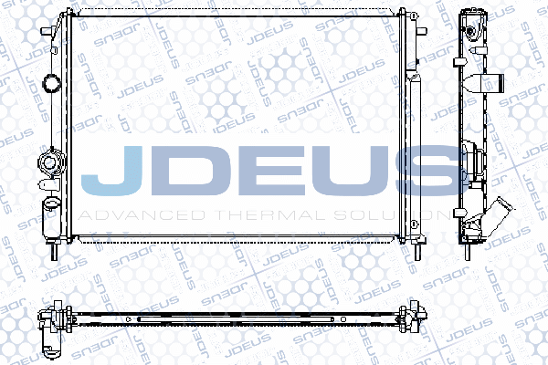 RA0230600 JDEUS Радиатор, охлаждение двигателя