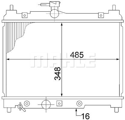 CR1522000S MAHLE Радиатор, охлаждение двигателя