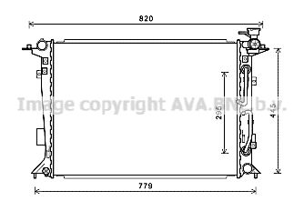 HY2332 AVA QUALITY COOLING Радиатор, охлаждение двигателя