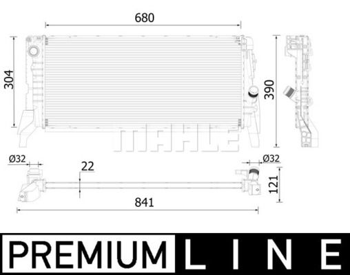 WG2183264 WILMINK GROUP Радиатор, охлаждение двигателя