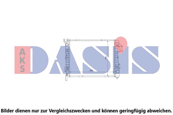 520148N AKS DASIS Радиатор, охлаждение двигателя