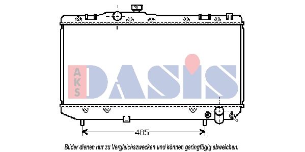 211580N AKS DASIS Радиатор, охлаждение двигателя