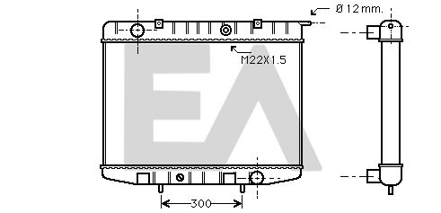 31R54111 EACLIMA Радиатор, охлаждение двигателя