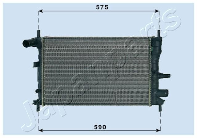 RDA053062 JAPANPARTS Радиатор, охлаждение двигателя