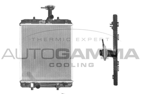 103683 AUTOGAMMA Радиатор, охлаждение двигателя