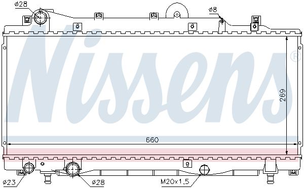 68805 NISSENS Радиатор, охлаждение двигателя