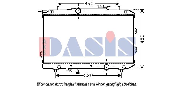 510106N AKS DASIS Радиатор, охлаждение двигателя