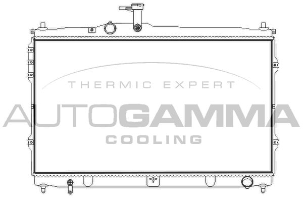 107391 AUTOGAMMA Радиатор, охлаждение двигателя