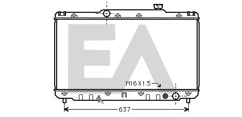 31R71011 EACLIMA Радиатор, охлаждение двигателя