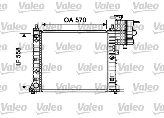 732471 VALEO Радиатор, охлаждение двигателя