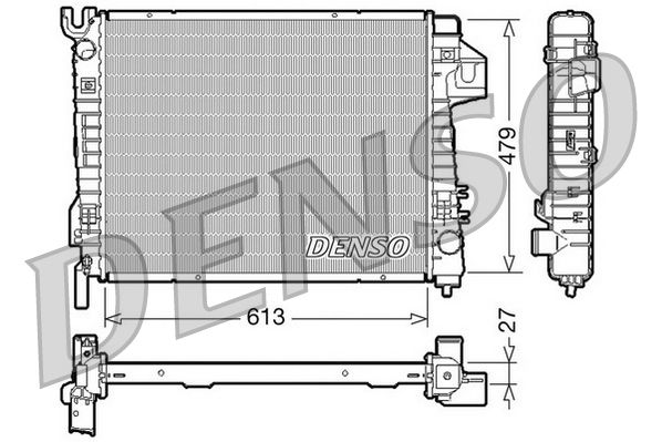 DRM06020 DENSO Радиатор, охлаждение двигателя