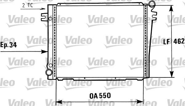 819407 VALEO Радиатор, охлаждение двигателя