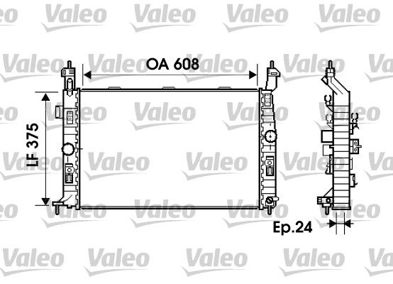 734384 VALEO Радиатор, охлаждение двигателя