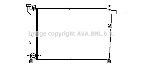 DN2098 AVA QUALITY COOLING Радиатор, охлаждение двигателя