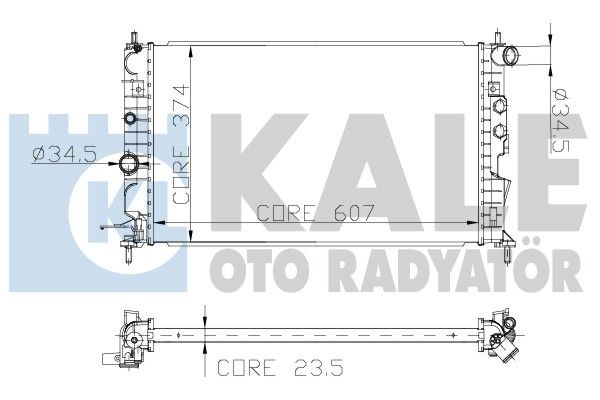 136200 KALE OTO RADYATÖR Радиатор, охлаждение двигателя