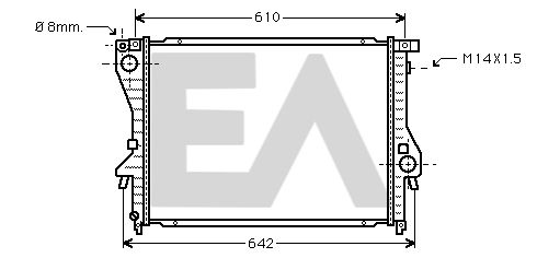 31R07127 EACLIMA Радиатор, охлаждение двигателя