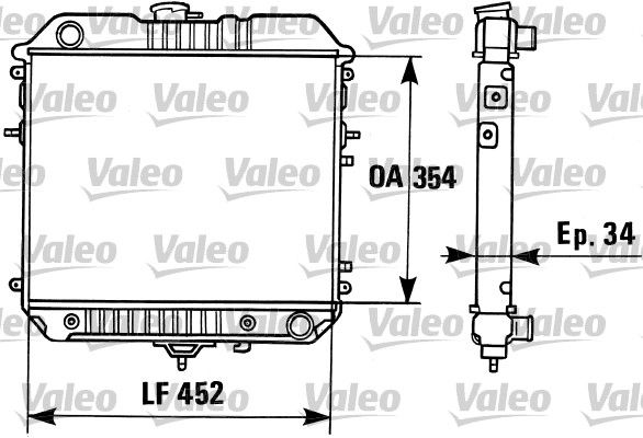 819306 VALEO Радиатор, охлаждение двигателя