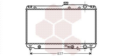 53002187 VAN WEZEL Радиатор, охлаждение двигателя