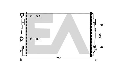 31R77130 EACLIMA Радиатор, охлаждение двигателя