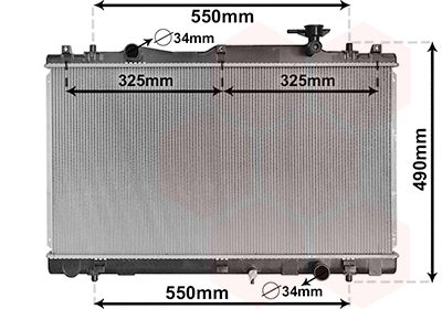 52002127 VAN WEZEL Радиатор, охлаждение двигателя