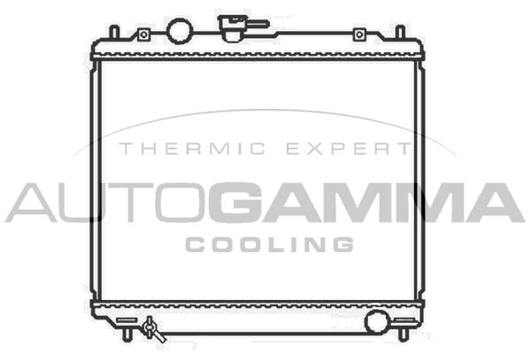 102872 AUTOGAMMA Радиатор, охлаждение двигателя
