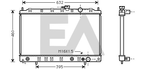 31R51059 EACLIMA Радиатор, охлаждение двигателя