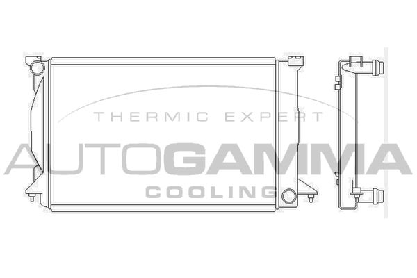103777 AUTOGAMMA Радиатор, охлаждение двигателя