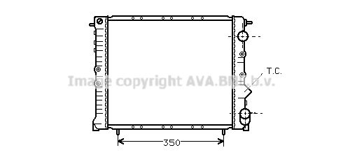 RT2054 AVA QUALITY COOLING Радиатор, охлаждение двигателя