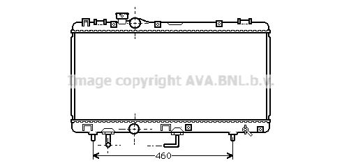 TO2231 AVA QUALITY COOLING Радиатор, охлаждение двигателя