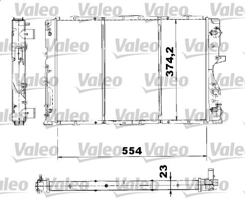 732745 VALEO Радиатор, охлаждение двигателя