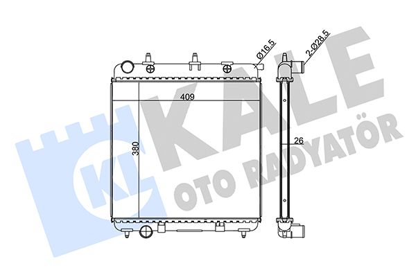 297000 KALE OTO RADYATÖR Радиатор, охлаждение двигателя
