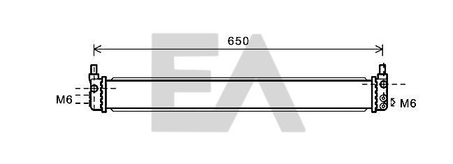 31R71008 EACLIMA Радиатор, охлаждение двигателя