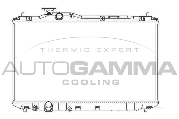 107176 AUTOGAMMA Радиатор, охлаждение двигателя