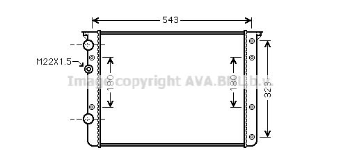 VN2260 AVA QUALITY COOLING Радиатор, охлаждение двигателя