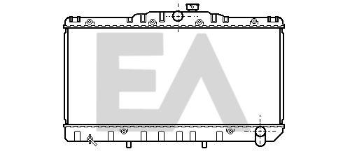 31R71017 EACLIMA Радиатор, охлаждение двигателя