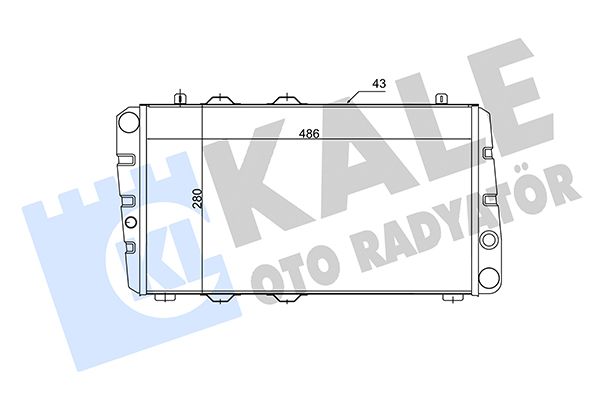 164600 KALE OTO RADYATÖR Радиатор, охлаждение двигателя