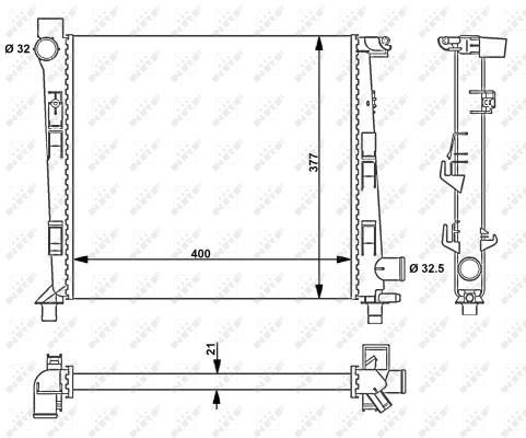 WG1722892 WILMINK GROUP Радиатор, охлаждение двигателя