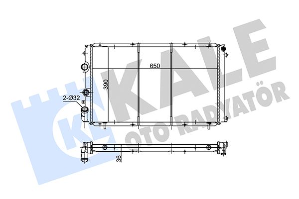 109100 KALE OTO RADYATÖR Радиатор, охлаждение двигателя
