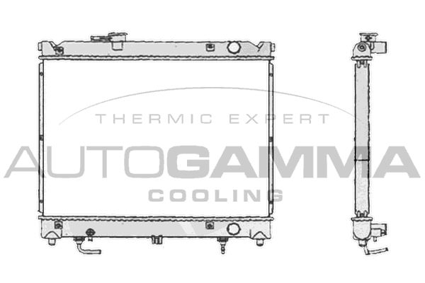 104713 AUTOGAMMA Радиатор, охлаждение двигателя