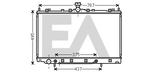 31R51111 EACLIMA Радиатор, охлаждение двигателя