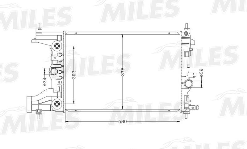 ACRB159 MILES Радиатор, охлаждение двигателя