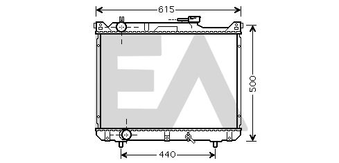 31R69041 EACLIMA Радиатор, охлаждение двигателя