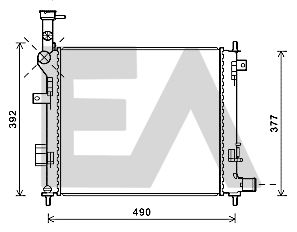 31R36060 EACLIMA Радиатор, охлаждение двигателя