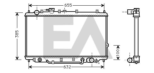 31R36003 EACLIMA Радиатор, охлаждение двигателя