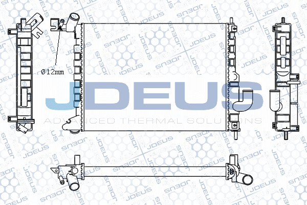 M020050A JDEUS Радиатор, охлаждение двигателя