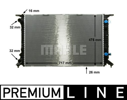 CR910000P MAHLE Радиатор, охлаждение двигателя