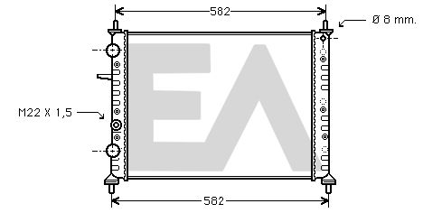 31R25032 EACLIMA Радиатор, охлаждение двигателя