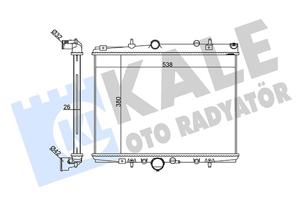 364500 KALE OTO RADYATÖR Радиатор, охлаждение двигателя