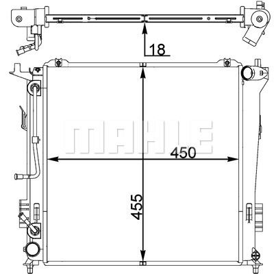 WG2182596 WILMINK GROUP Радиатор, охлаждение двигателя