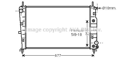 FD2197 AVA QUALITY COOLING Радиатор, охлаждение двигателя